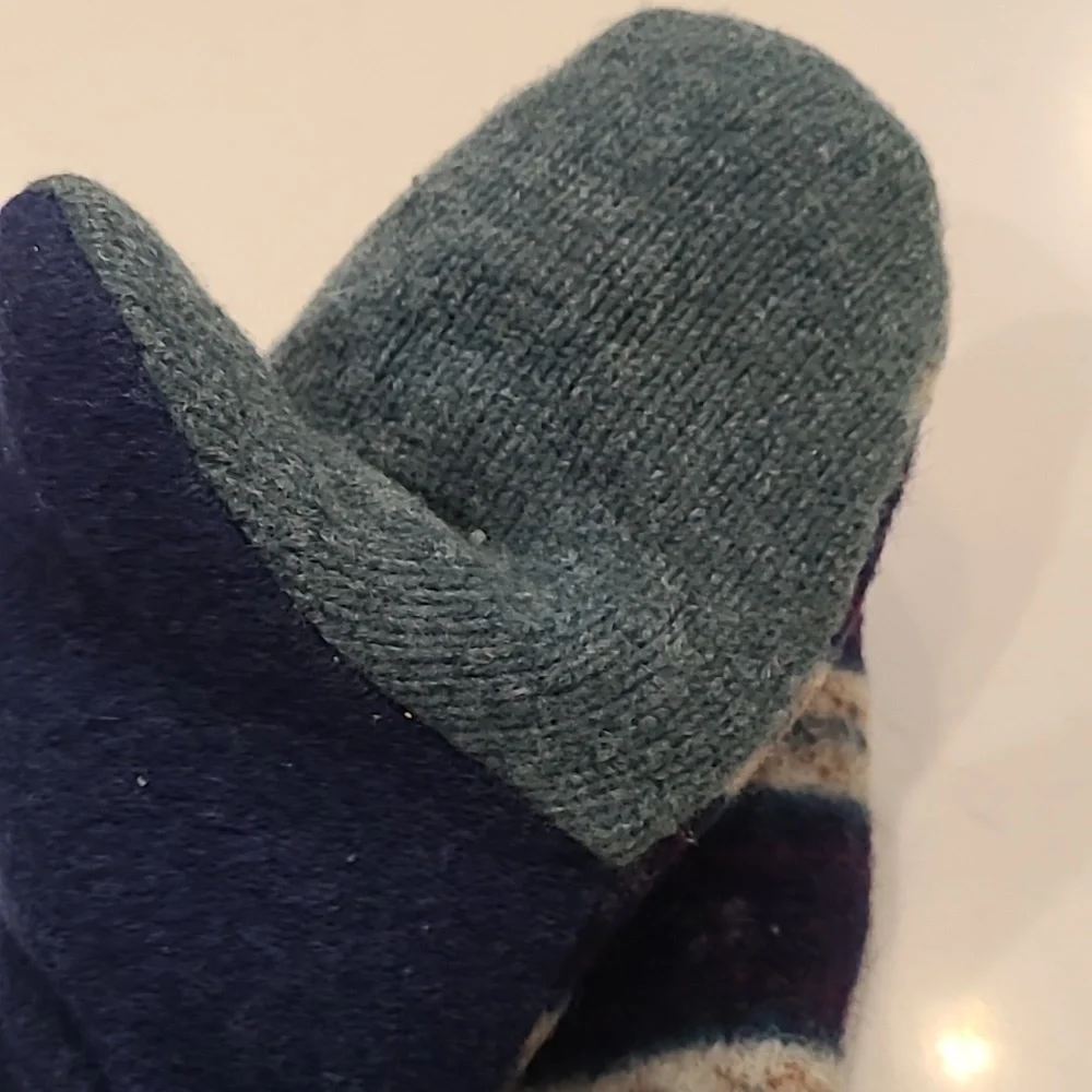 Upcycled Handmade Wool Boutique Mittens